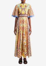 Etro Long Printed Poplin Dress WRHA0395-99SPEA5 X0840