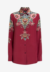 Etro Silk Shirt with Placed Print WRIA0013-AKA38 X0865