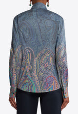 Etro Paisley Print Button-Up Shirt Blue WRIA0020-AK701 X0884