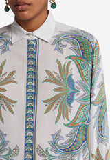 Etro Paisley Print Button-Up Silk Shirt Multicolor WRIA0029-AK793 X0830