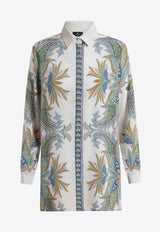 Etro Paisley Print Button-Up Silk Shirt Multicolor WRIA0029-AK793 X0830