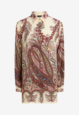 Etro Placed Print Silk Shirt WRIA0029-AKA36 X0801