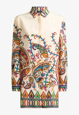 Etro Paisley Print Silk Long-Sleeved Shirt Multicolor WRIA0103-AKG20 X0800