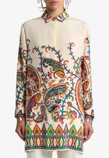 Etro Paisley Print Silk Long-Sleeved Shirt Multicolor WRIA0103-AKG20 X0800