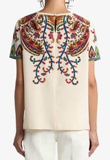 Etro Floral Paisley Print T-shirt Multicolor WRJA0025-AKG21 X0800