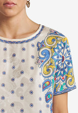 Etro All-Over Print T-shirt White WRJA0025-AQ115 X0800
