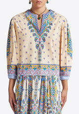 Etro All-Over Printed Blouse Cream WRJA0088-99SP5B2 X0800