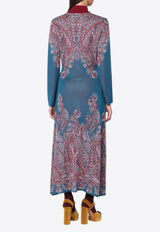 Etro Floral Print Maxi Cardigan Shirt Dress Multicolor WRKA0084AQ167_ETRO-X0883