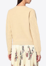 Etro Floral Embroidered Wool Sweater Beige WRKE0252AV706_ETRO-M3791