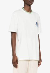 Etro Pegaso Embroidered T-shirt White WRMA0005-AR477 W4567
