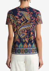 Etro Floral Paisley and Medallion Print T-shirt Multicolor WRMA0006-AKH26 X0883
