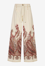 Etro Paisley-Printed Wide-Leg Jeans WRNB0006-AKA31 X0801