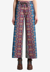 Etro Culotte Jeans with Placed Print WRNB0006-AKA34 X0883
