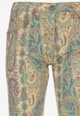 Etro Paisley Print Straight-Leg Jeans Multicolor WRNB0019-AKH07 X0804