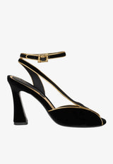 Etro 90 Velvet Sandals Black WS4F0033-AT278 N0000