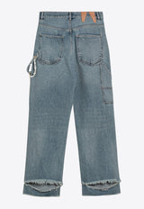 DARKPARK Washed Ripped Jeans Light Blue WTR58DBL01W052/Q_DARKP-W05201