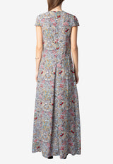 Zadig & Voltaire Ravish Floral Print Maxi Dress Multicolor WWDR02507_PRINTED