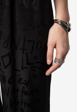 Zadig & Voltaire Pin Jacquard Silk Pants Black WWPA01852_BLACK