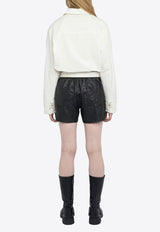 Zadig & Voltaire Morning Linen Shirt with Embroidery White WWSH02254_WHITE