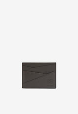 Puzzle Edge Cardholder in Grained Leather