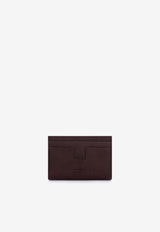 Tom Ford T-line Leather Cardholder Y0232-LCL449G 1B076 Black