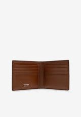 Crocodile-Embossed Leather Wallet