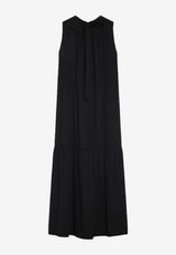 Weekend Max Mara Yang Ruched Sleeveless Midi Dress Black YANGCO/R_MAXMW-003