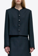 LOW CLASSIC Single-Breasted Jacket Black LW251JK04BK_BLACK