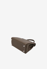 Kelly 25 in Vert Loden Togo Leather with Palladium Hardware
