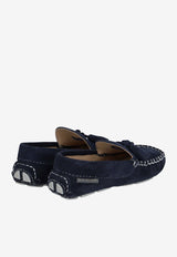 BABYWALKER Boys Tasseled Suede Loafers Black bPB/4011_BLACK