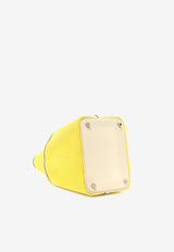 Picotin Cargo 18 in Jaune Citron Toile Goeland and Nata Swift with Palladium Hardware