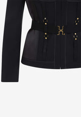 Bondage Cropped Blazer