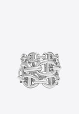 Chaine d'Ancre Enchainee GM Ring in Silver