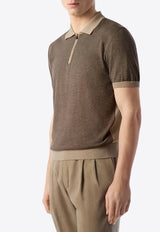 Silk-Blend Polo T-shirt