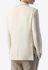 Corneliani Wool and Linen Blazer Beige 2518258-25x535-073_Beige - 73