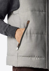 Corneliani Padded Zip-Up Vest Gray 9420156-94c5a1-005_Grey - 025