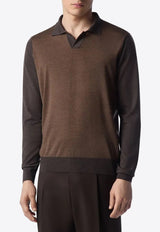Fine Wool Polo Sweater