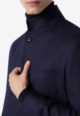 Stand-Up Collar Wool Jacket