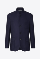 Stand-Up Collar Wool Jacket