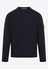 Compass Patch Ribbed Sweater