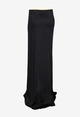 Ann Demeulemeester Zita Satin Maxi Skirt Black B0011431FA369_099