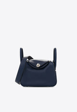 Mini Lindy 20 Verso in Bleu Navy and Bleu Frida Swift Leather with Palladium Hardware