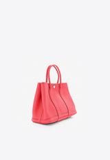 Hermès Garden Party 30 in Bougainvillea Negonda Leather with Palladium Hardware
