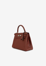 Kelly 28 in Rouge H Taurillon Clemence with Palladium Hardware