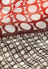 Ferragamo Dégradé Gancini Silk Shawl Multicolor 320995 SL GANPIATTO 783668 ROSSO/NERO