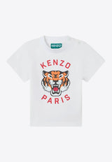 Kenzo Kids Baby Boys Lucky Tiger Print T-shirt White K60977/10P_WHITE