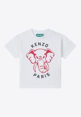 Kenzo Kids Baby Boys Elephant Print T-shirt White K60953/10P_WHITE