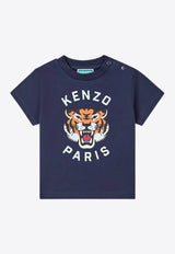Kenzo Kids Boys Lucky Tiger Print T-shirts Navy K60971/848_NAVY