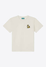 Kenzo Kids Boys Embroidered Tiger Logo T-shirt K61138/117_OFF-WHITE