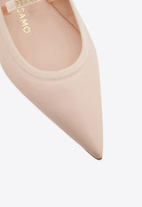 Ferragamo Carice Ankle Ribbon Ballet Flats 01K219 CARICE 782675 BALLET Pink